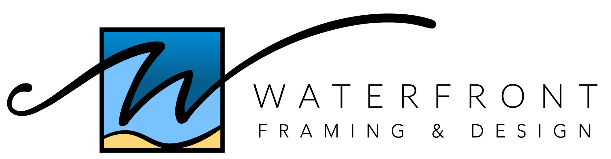 Waterfront House of Framing & Fashion Logo